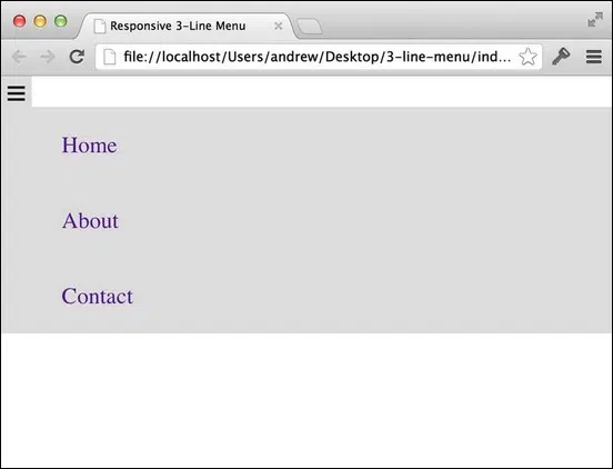 How to Build A Three Line Drop Down Menu for a Responsive Website in jQuery