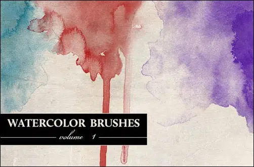 WG Watercolor Brushes Vol1 by Wegraphics