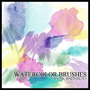 Watercolor Brushes by mcbadshoes