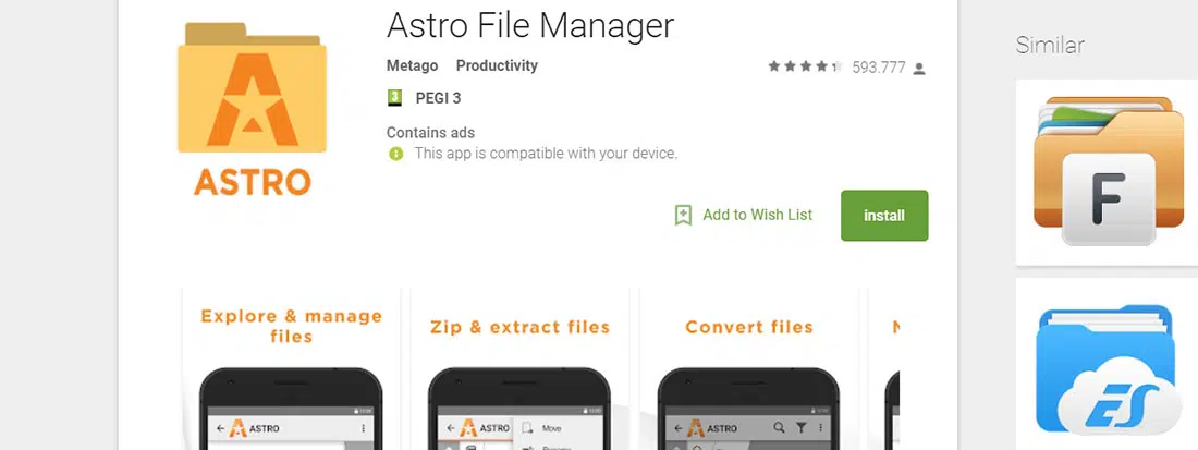 Astro File Manager Productivity Android Apps