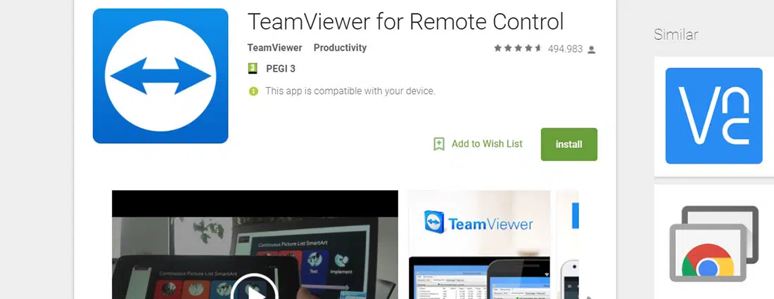 TeamViewer for Remote