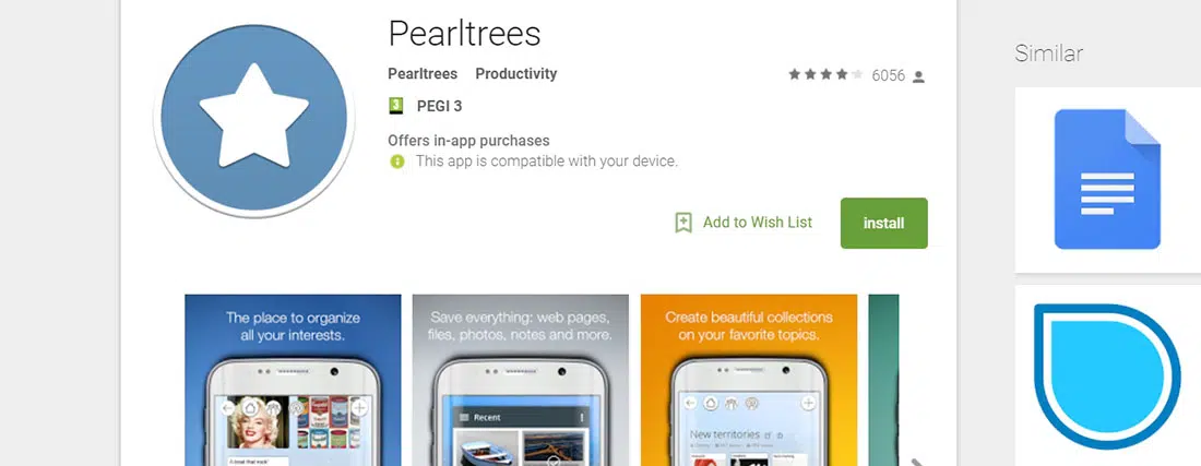 Pearltrees Productivity Android Apps