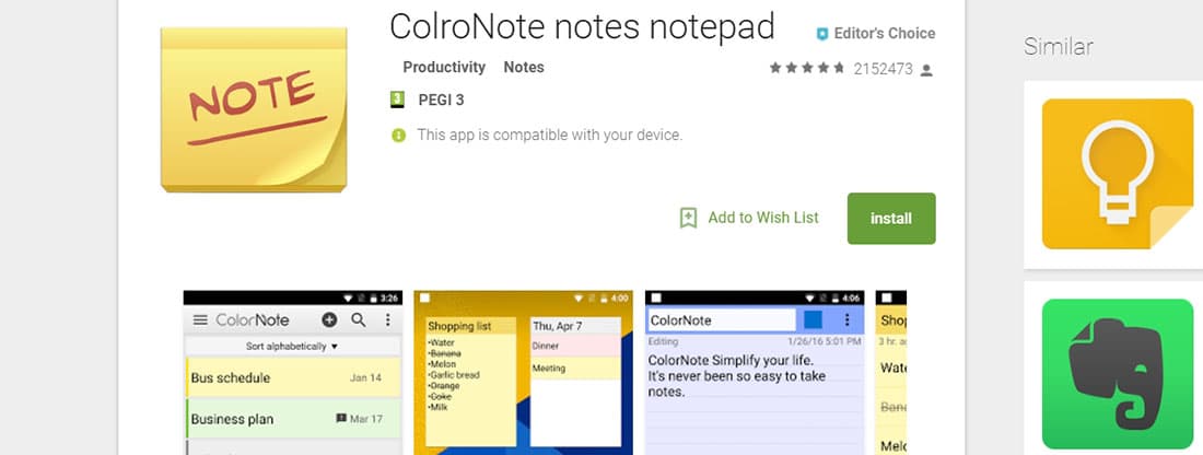ColroNote Notes Notebook - Android Apps on Google Play