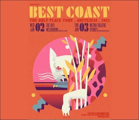 Best Coast poster design