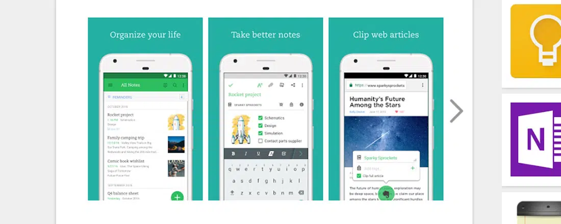 Evernote Productivity Android Apps
