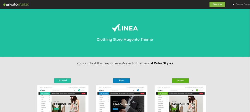 Linea - Clothing Store Magento Theme