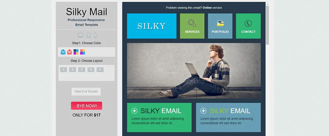 Silky - email newsletter template