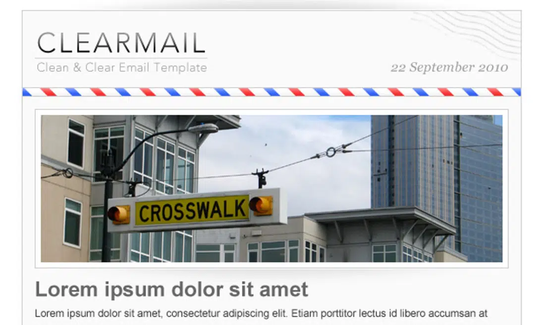 CLEARMAIL - email newsletter template