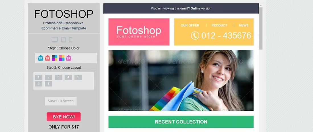 Fotoshop - email newsletter template