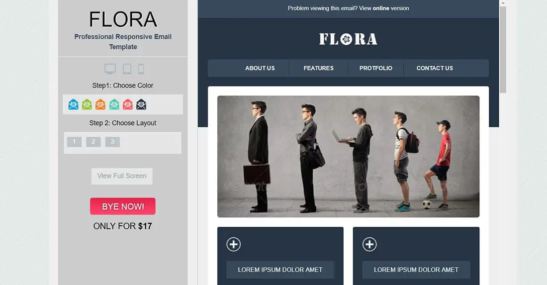 Flora - email newsletter template