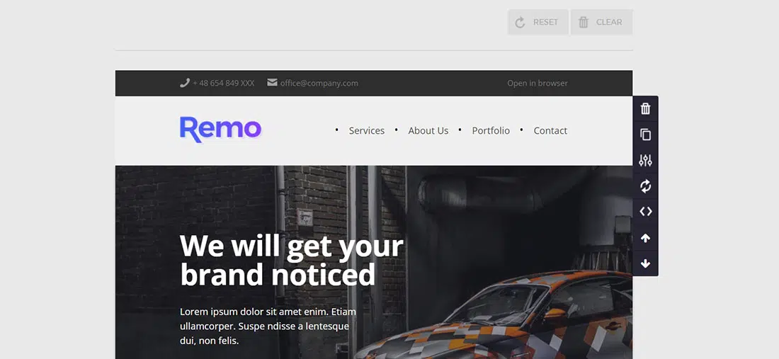 Remo - email newsletter template