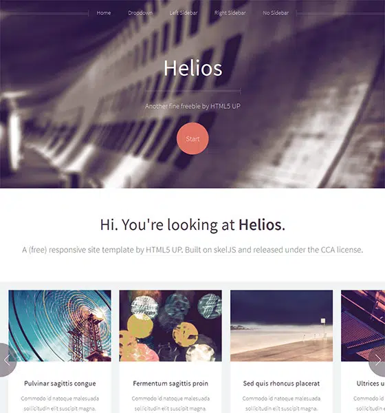 Helios HTML5 Responsive Template