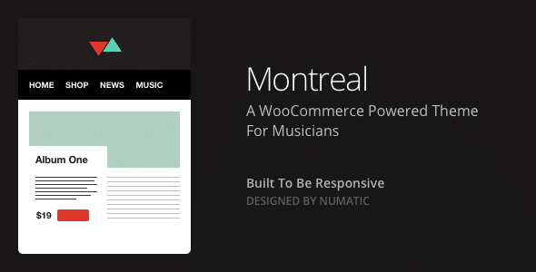 Montreal WooCommerce Website Template