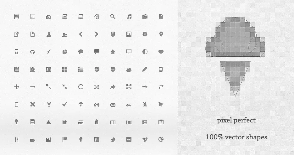 Pixel Perfect Vector Icons