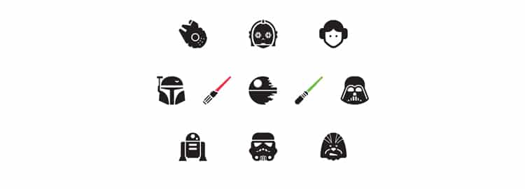 Star Wars Icons Free PSD Icon Packs