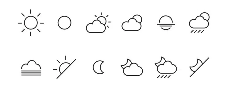 Weather Icons Free PSD Icon Packs
