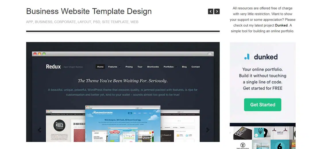 Business Website Template Design