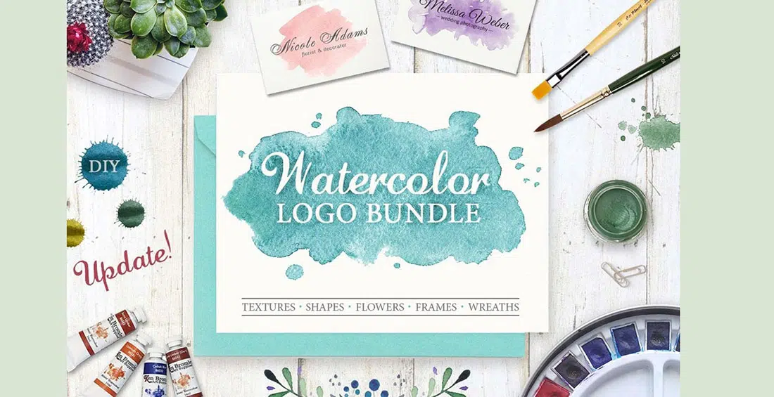 Watercolor Logo Bundle