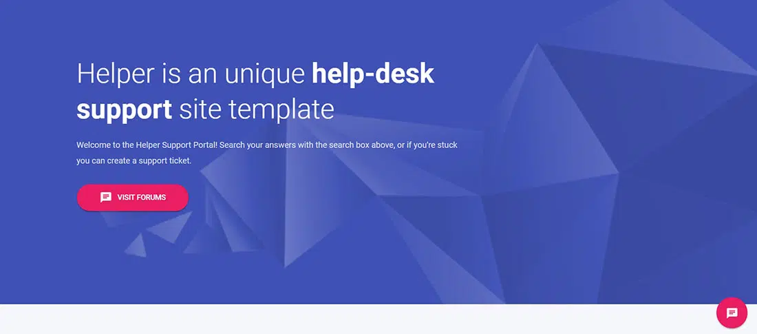 Helper - Support Desk Website Template