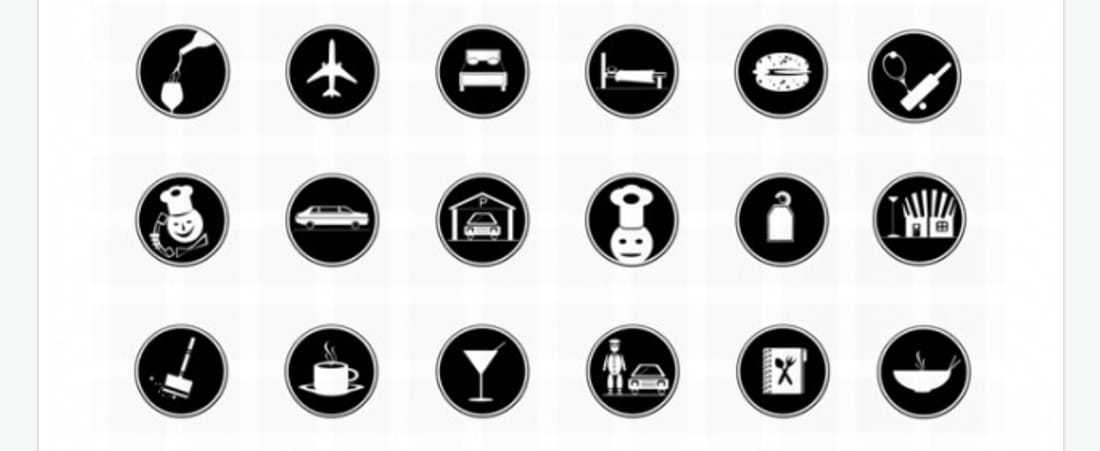 Hotel icons photoshop icons restaurant icons vector icons PSD file _ Free Downlo