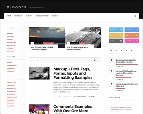 AcosminBlogger Free Responsive WordPress Theme