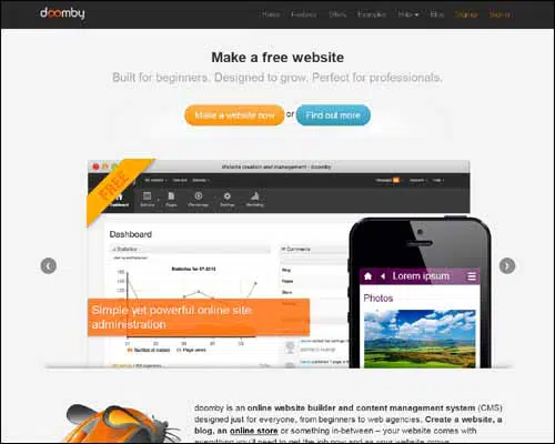 Domby Free Online Website Builder