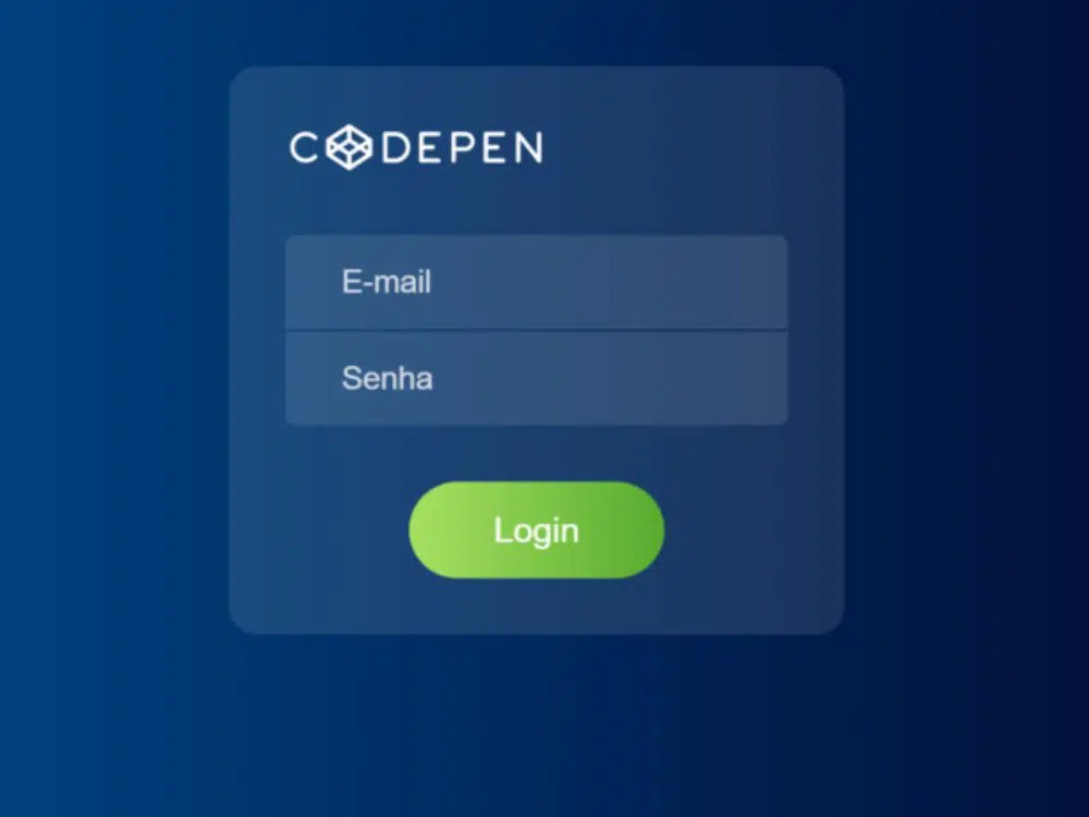 Login form with label animation