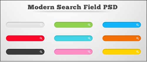 Modern Search Fields PSD