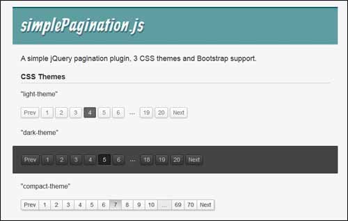 Simple and Useful free pagination plugin