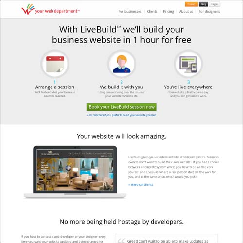 YourWebDepartment Website Builder