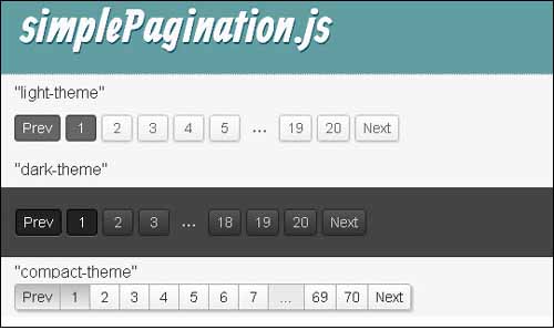 simplePagination js free pagination plugins