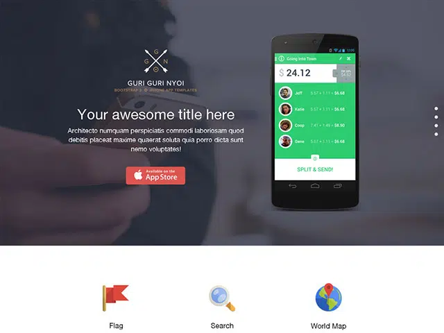 Bootstrap 3 single page template