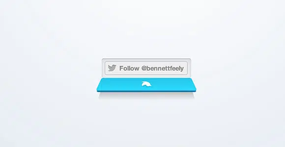CSS animated Twitter button