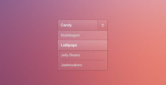 Candy dropdown