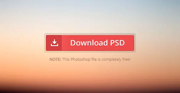 Download button PSD + CSS