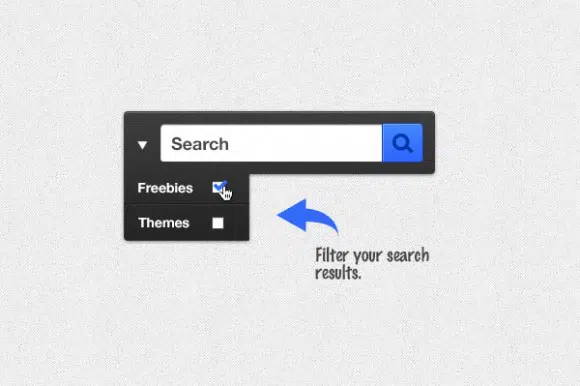 Search box free PSD