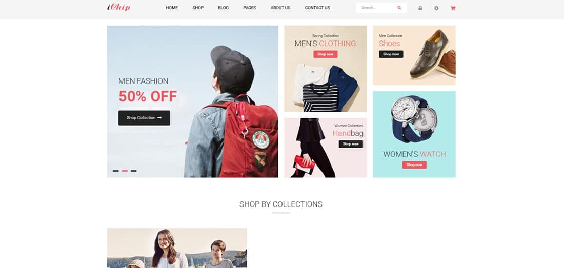 iChip Fashion Retail Website Themes