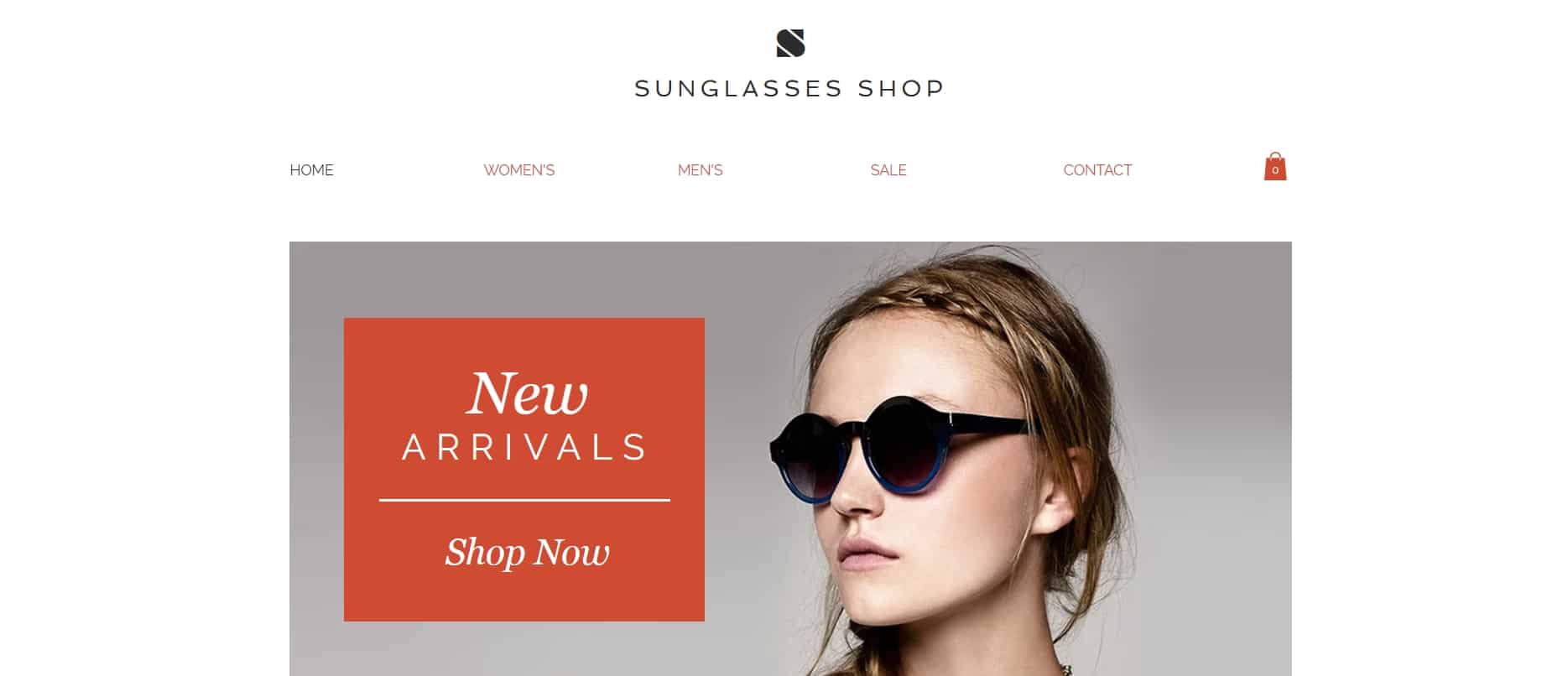 Sunglasses Shop Website