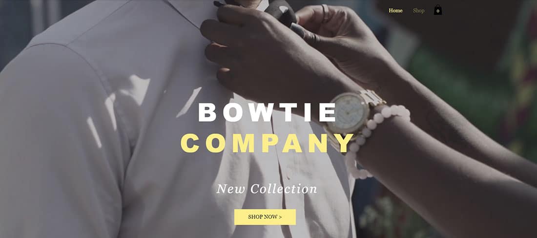 Bow Tie Store Website 