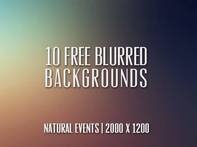 10 (free) Blurred Backgrounds!