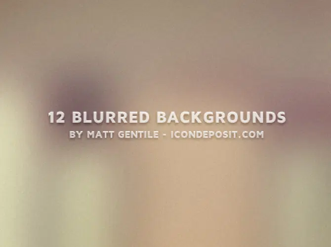 12 Blurred Backgrounds