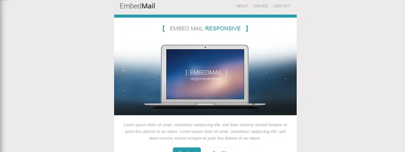 EmbedMail - Responsive E-mail Template
