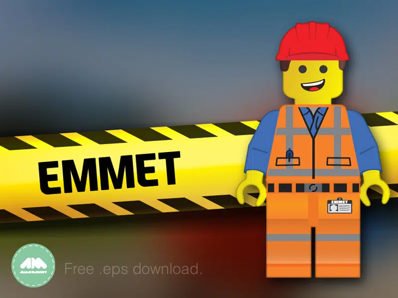 Emmet Lego Movie Free Vector