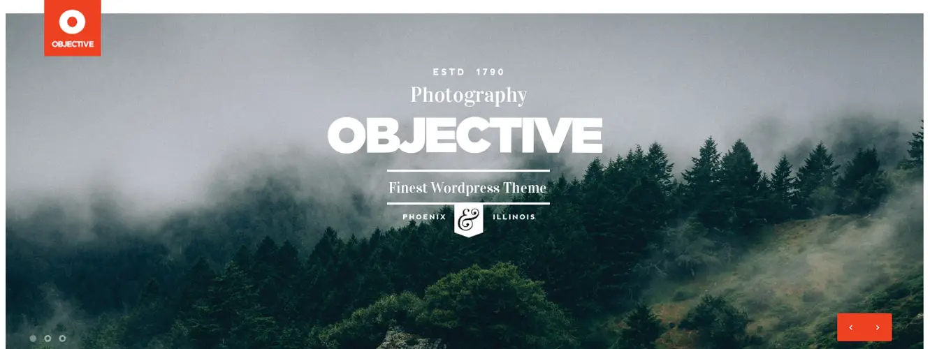 Objective - Responsive Portfolio Photography Theme