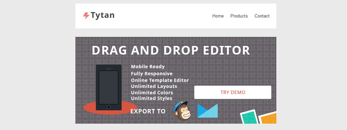 Tytan Responsive Email Template with Editor