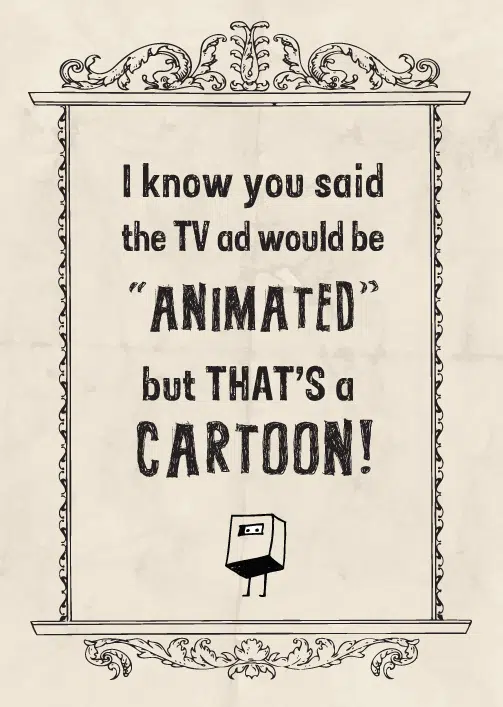 animated TV ad