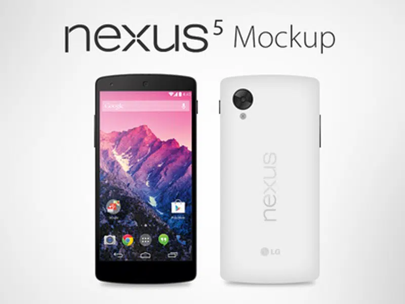 Vector Google Nexus 5 Mockup
