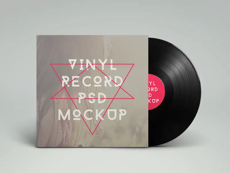 Vinyl Record PSD Mock-Up