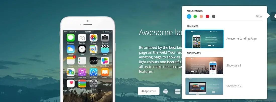 Themewagon Live Demo _ Awesome Landing Page-Free Bootstrap HTML5 App Landing Pag