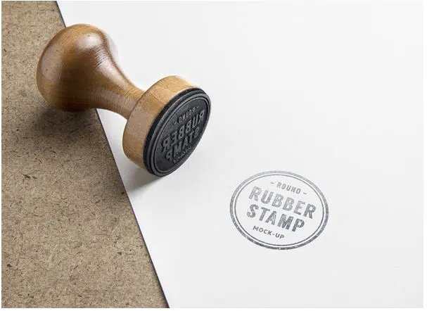 Rubber Stamp PSD MockUp